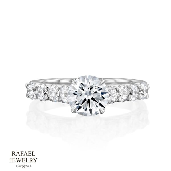 Gold ring with natural diamonds - Image 6