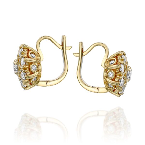 Earrings with natural diamonds - Image 3