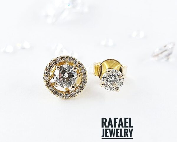Transformer earrings with natural diamonds - Image 3