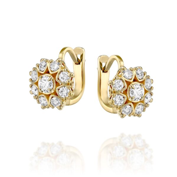 Earrings with natural diamonds - Image 2