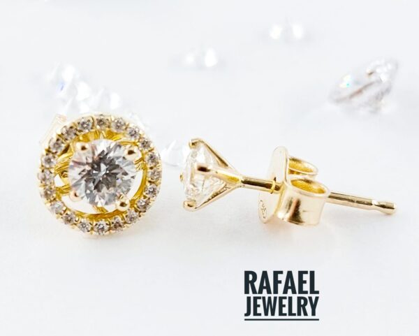 Transformer earrings with natural diamonds - Image 2